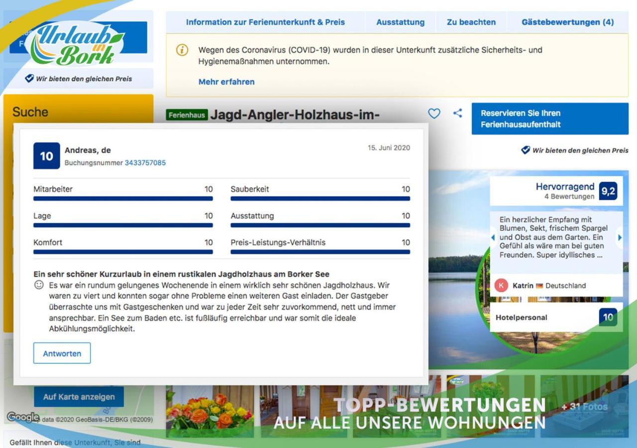 Jagd-Angler-Suite-03-Im-Wald-Am-See Kyritz Extérieur photo